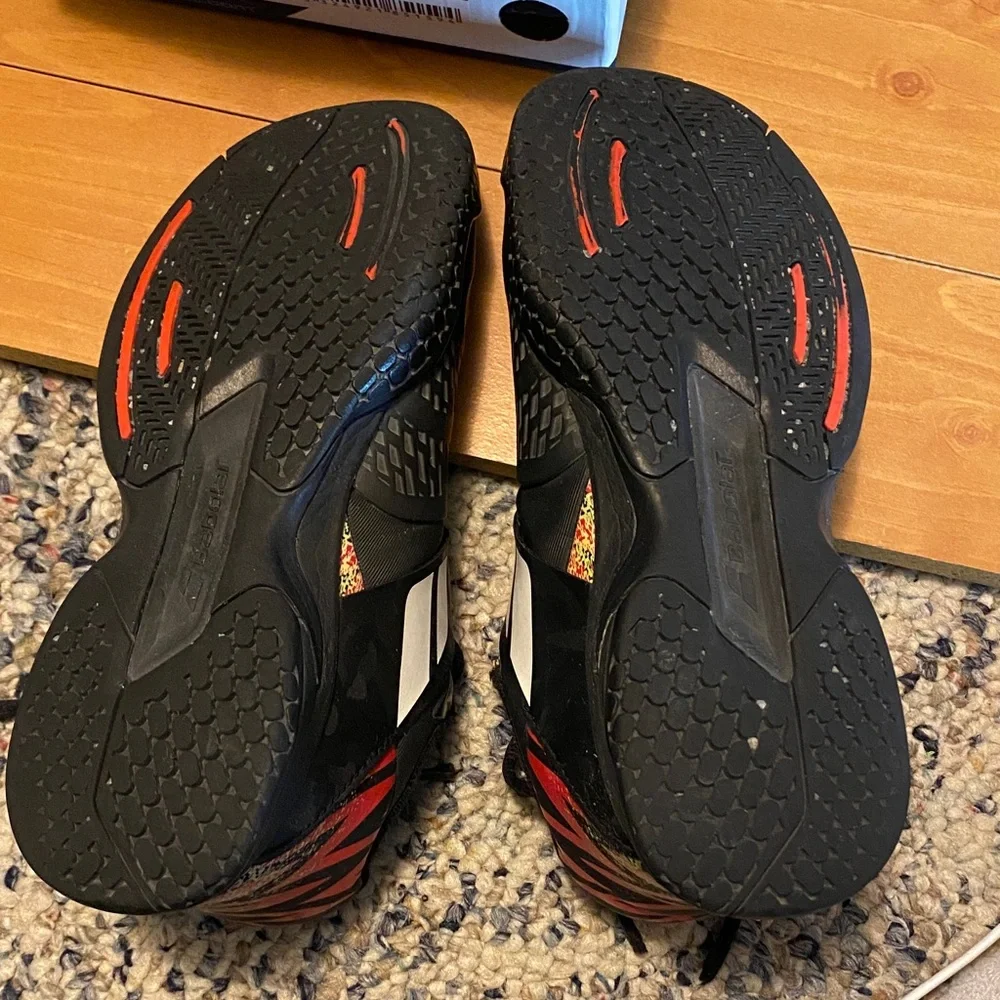 Babolat Propulse All Court Junior Tennis Shoes Black Red Size US 5.5 EUR 38